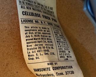 Set of 4 Vintage Olive Green Seat Samsonite Folding Chairs.