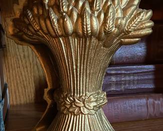 Brass Straw Bundle Bookends