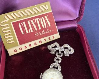 Vintage Clinton Watch/Brooch