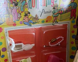 Vintage Dawn Doll Accessories in original packaging