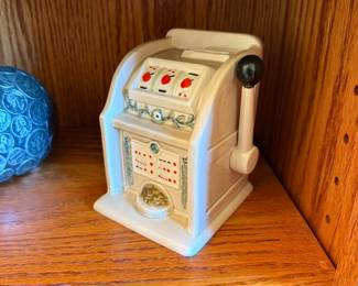 Fitz & Floyd Ceramic Slot Machine