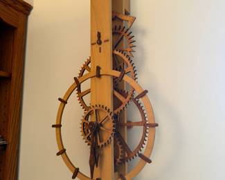 Wooden Pendulum Gear Clock