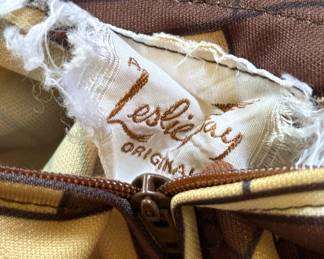 Vintage Leslie Fay '70s Stained Glass Floral Mod Dress