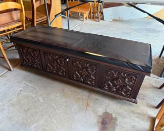 Vintage Cedar Chest Trunk Bench