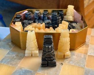 Marble Chess pieces
