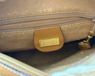 Vintage Gucci GG Monogram Crossbody Bag.