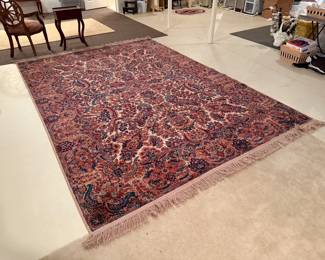 Vintage Kirman Kerastan area rug 9x12’