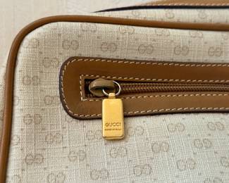 Vintage Gucci GG Monogram Crossbody Bag.