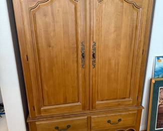 Television cabinet.