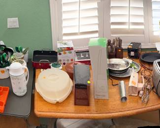 Mini kitchen items and gadgets.