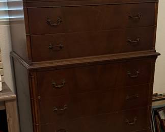 The dresser is Walnut early 20th century very good condition.