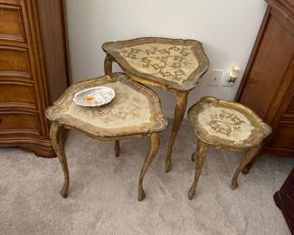 Vintage Italian nesting tables.
