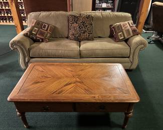 Sleeper Sofa (queen) and 2 drawer coffee table