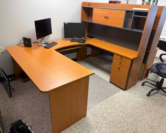 3 U-shaped desks