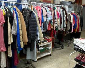 High end women’s and men’s clothes.
