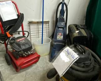 Pressure washer, steam cleaner and shop vac