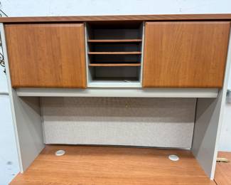 Bulletin board, under hutch