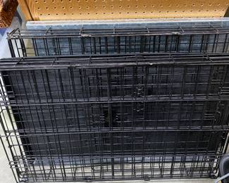 Two dog crates