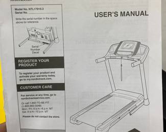 Nordic Track Treadmill, works great!