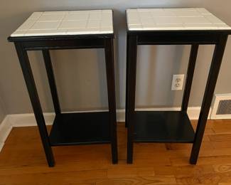Pair of side tables, match coffee table