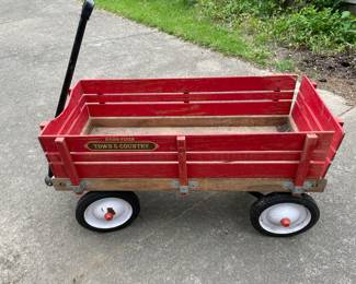 1960s Radio Flyer Town & Country wagon with removable sides