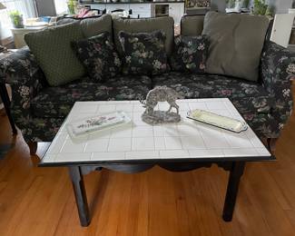 Great couch and coffee table. Many tables available that match the coffee table