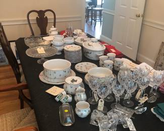 Villeroy and Bach china, Waterford crystal, beautiful entertaining pieces!