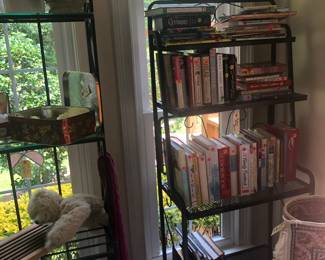 Bakers racks and books