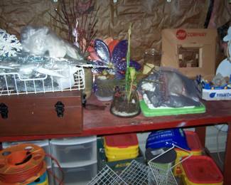 WOODEN BOX & MORE MISC. ITEMS