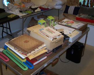 TABLE OF OLD PAPER ITEMS