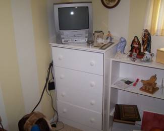 OLDER TV, WHITE CHEST & MISC.