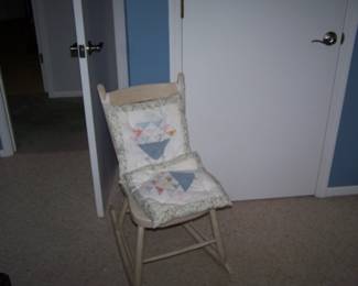 ANTIQUE PAINTED ROCKER