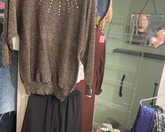 Vintage sweater and palazzo pants