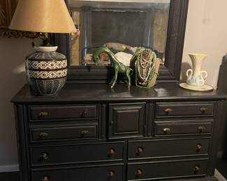 Vintage black dresser