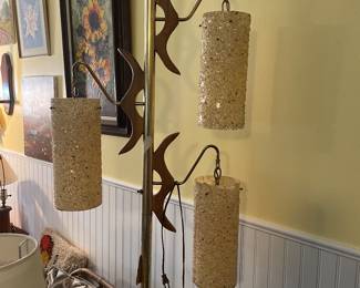 Mid century pole lamp