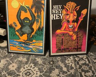 1960’s Framed Blacklight art