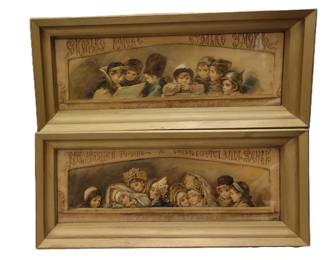 PAIR OF ELIZABETH BOEHM (1843-1914) CHROMOLITHOGRAPHY PRINTS OF CHILDREN