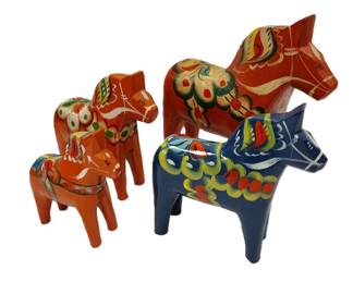 NILS OLSSON WOODEN DALAHORSES