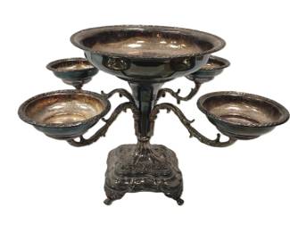 SHEFFIELD SILVER PLATE ON COPPER EPERGNE
