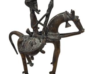 AFRICAN DOGON HORSE AND WARRIOR