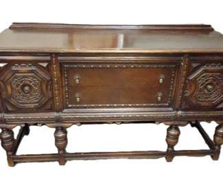 1930s JACOBEAN REVIVAL BUFFET