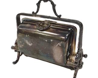 BARKER ENGLISH SILVER PLATED BISCUIT WARMER