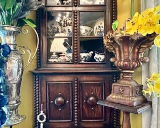 Antique Oak Corner cabinet