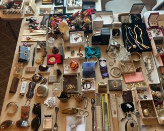Collection of costume, sterling, gold jewelry and more!