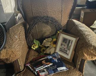 (2) Victorian chairs available. Matching couch also for sale.