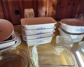 Corning Cornflower Blue and other bakeware