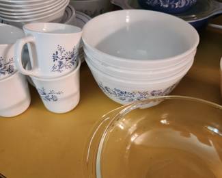 Pyrex and Corelle Colonial Mist