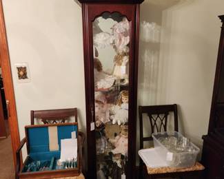 Curio, Dolls, Silver Plated Flatware Service