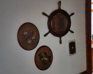 Nautical Mirror, Bird Art