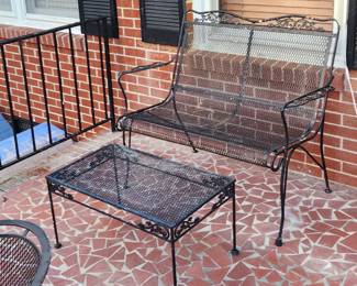 Outdoor Love Seat and Table
